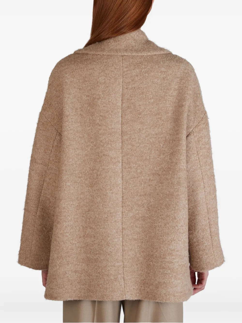 Montedoro Double-breasted Peacoat In Neutral