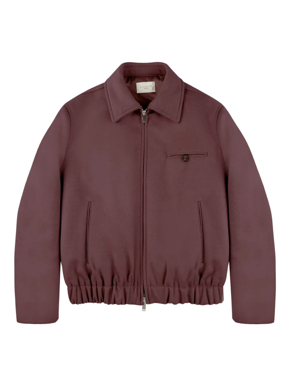Montedoro Zip Bomber Jacket In Purple
