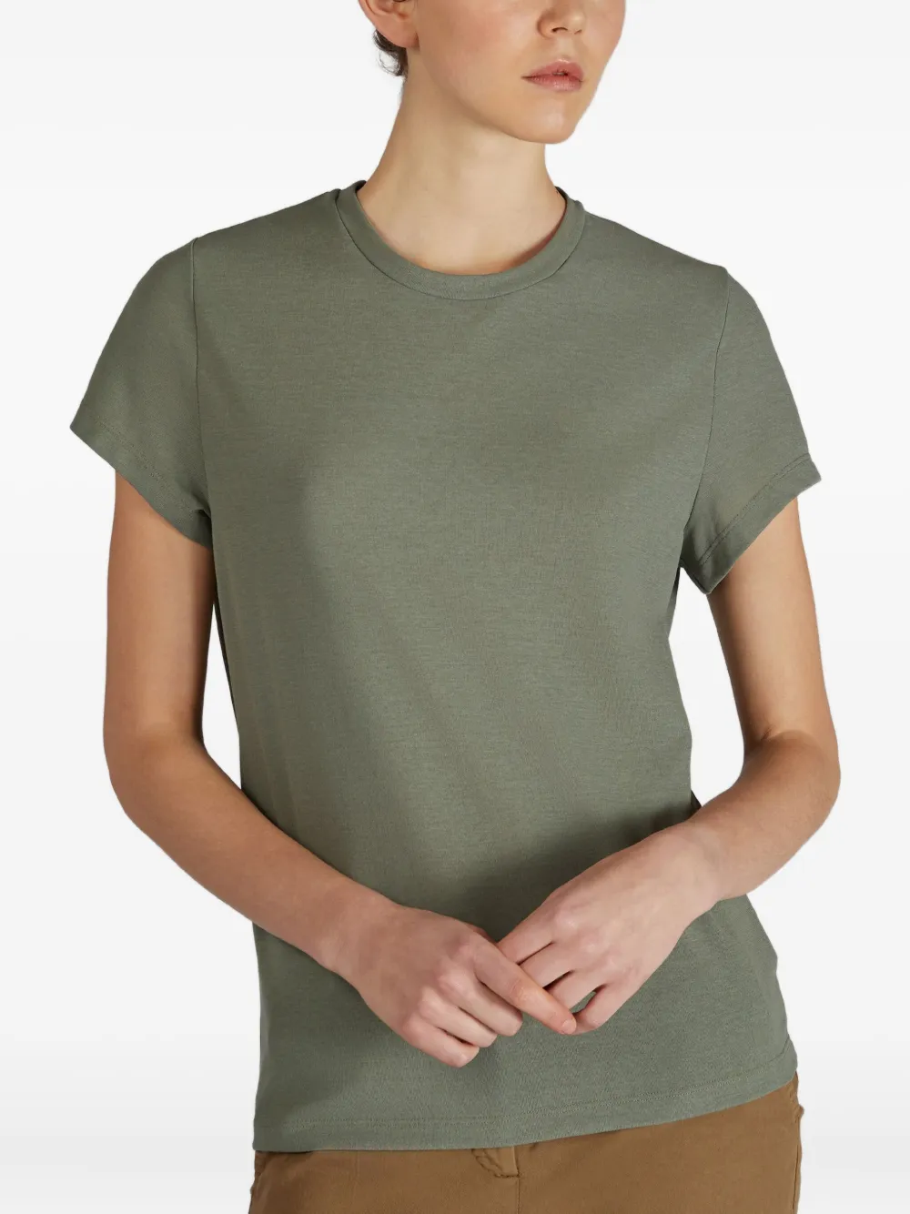 Zanone Crew-neck T-shirt In Green