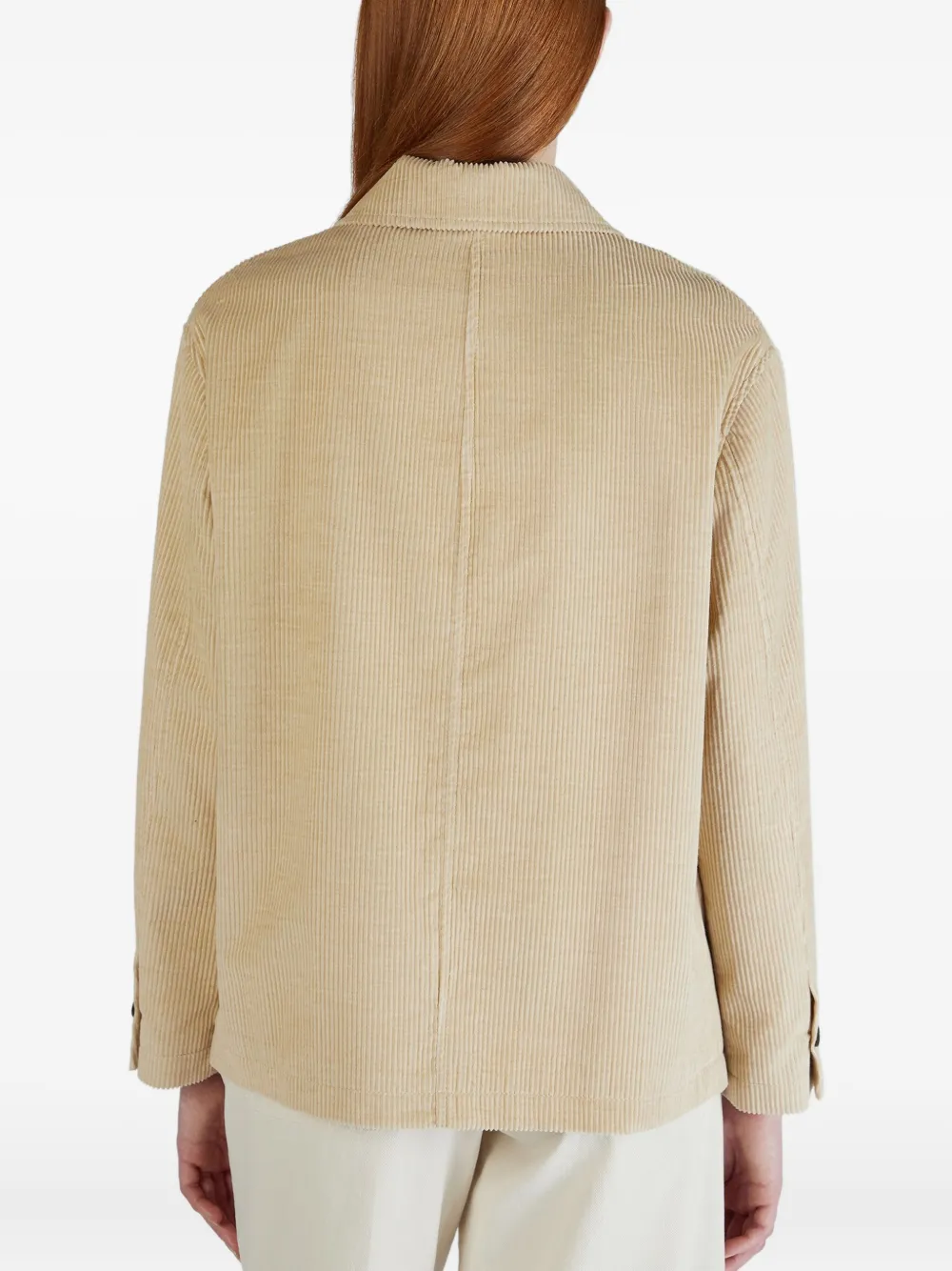 Montedoro Corduroy Blouson Jacket In Neutral
