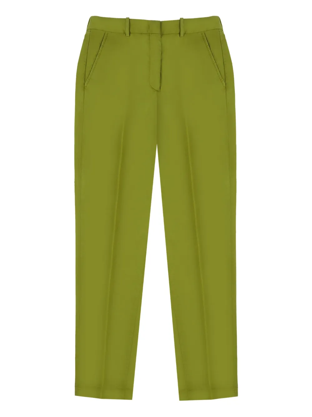 Incotex elasticated poplin trousers | Green | Image 1