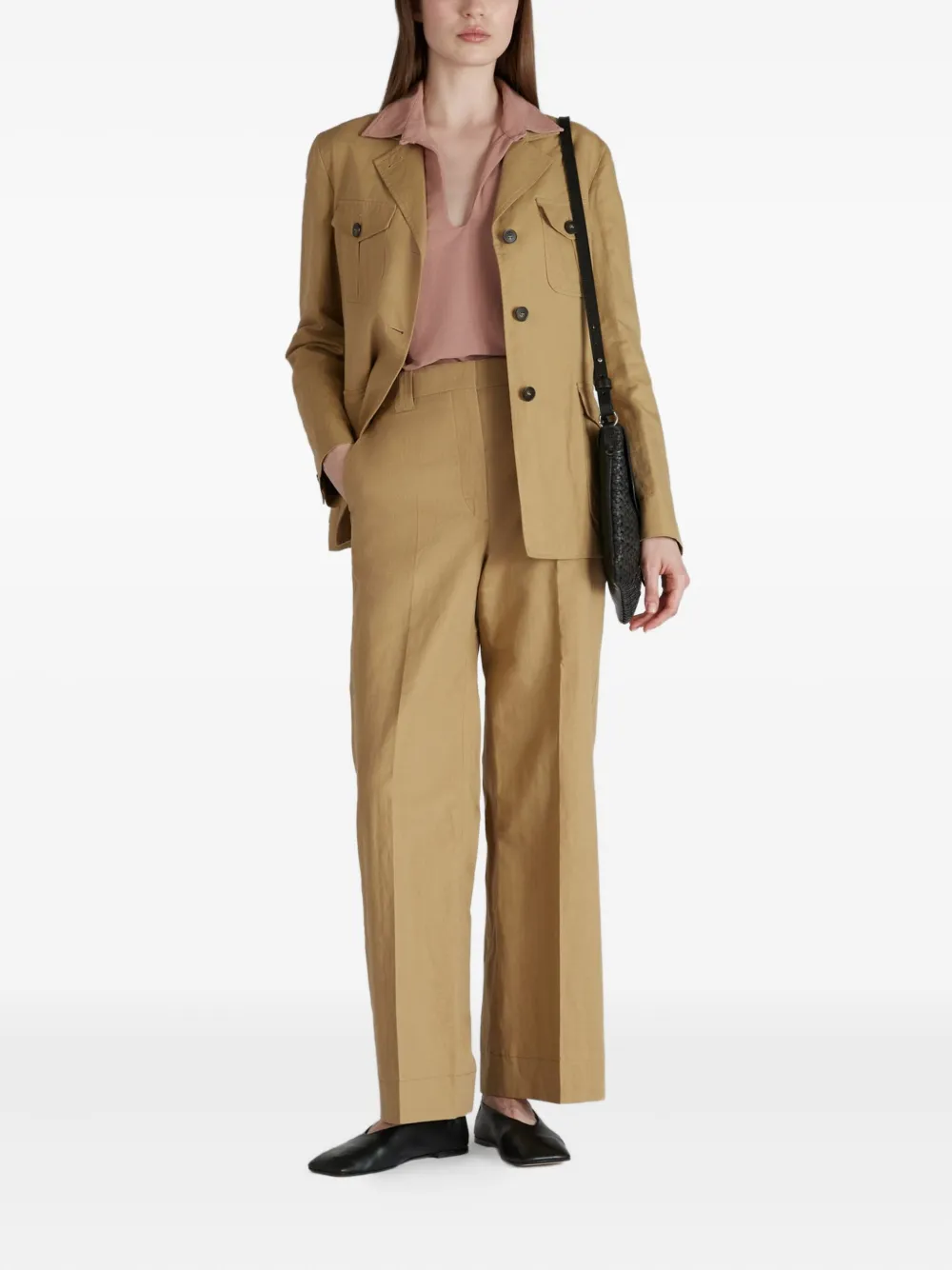 Zanone Polotop met keyhole-detail - Roze