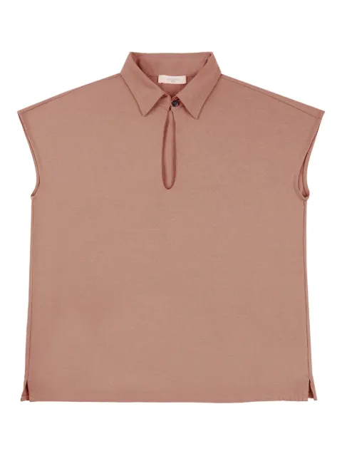 Zanone keyhole polo top