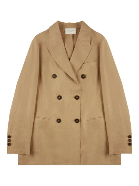Montedoro double-breasted linen blazer