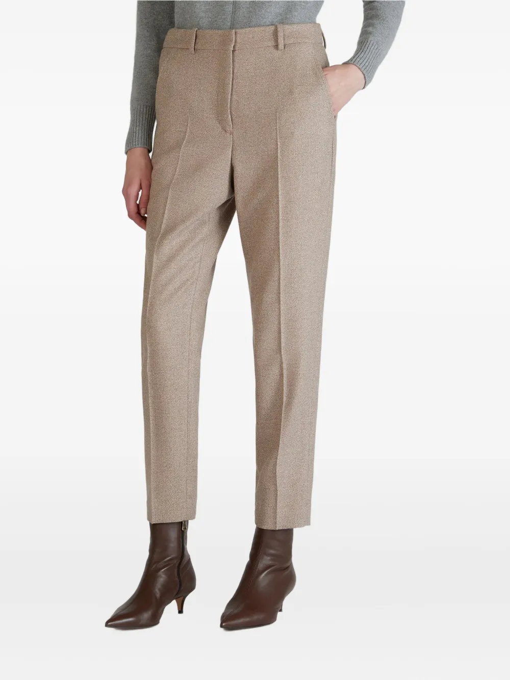 Incotex diagonal-pocket trousers | Neutrals | Image 1
