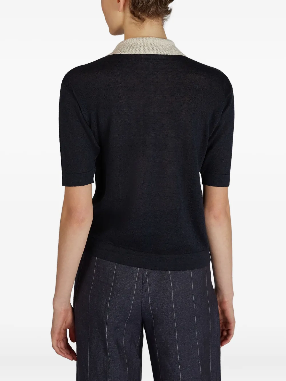 Zanone V-neck T-shirt In Black