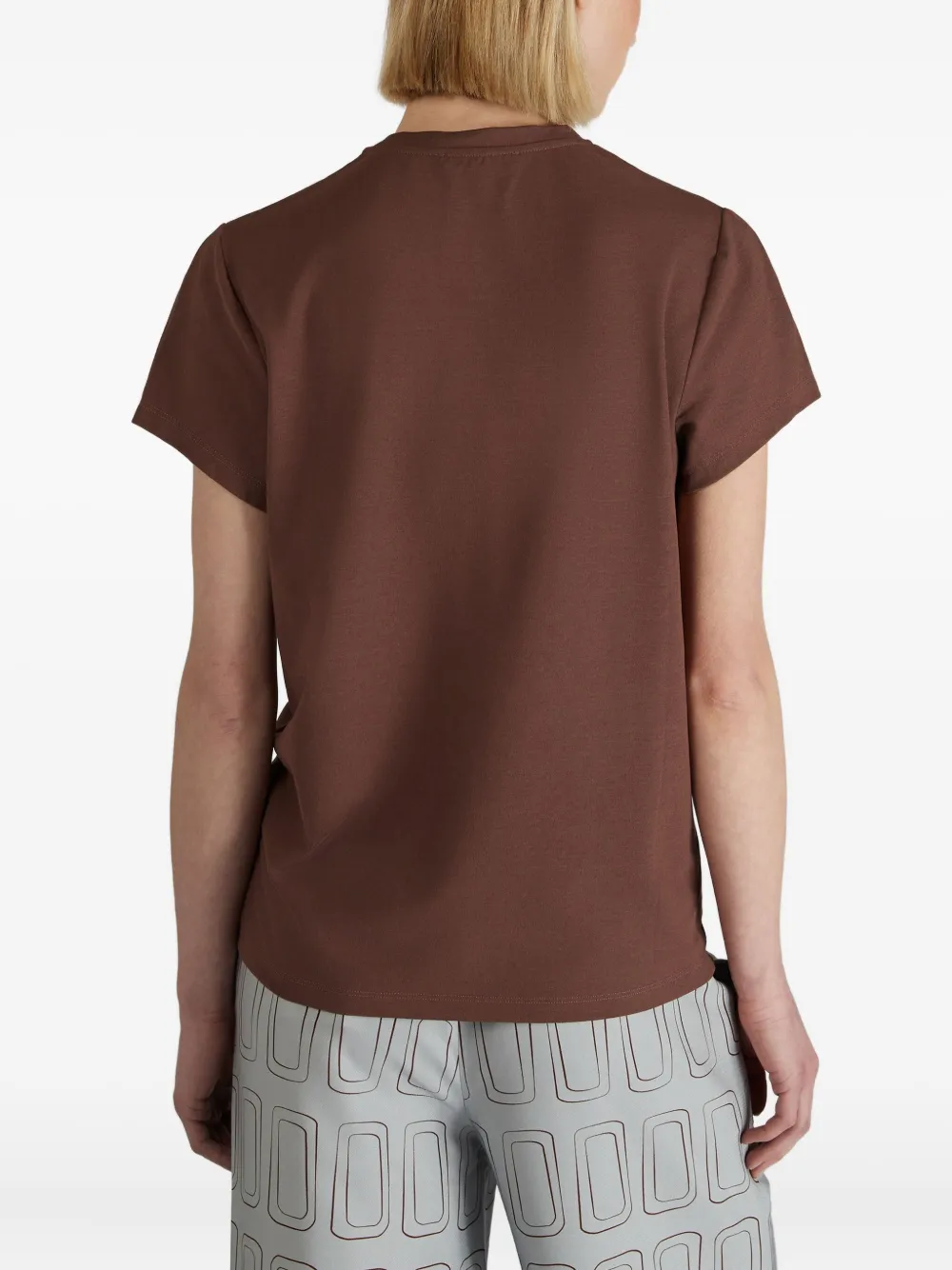 Zanone Cotton T-shirt In Brown