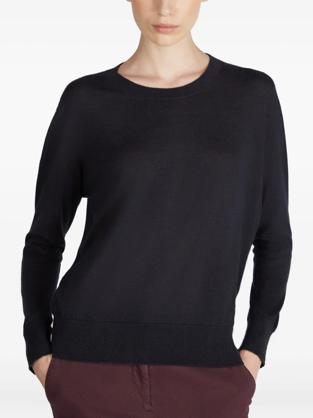 Zanone Crew-neck Sweater In Blue