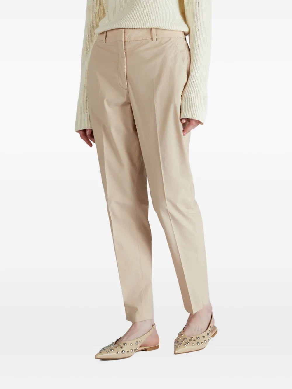 Incotex Pleated Trousers In Neutral