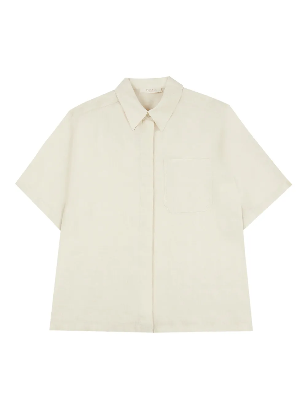 Glanshirt Pocket Linen Shirt In Neutral