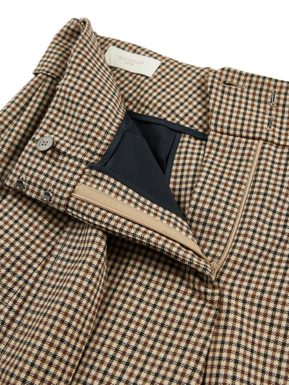 Incotex Belt Check Trousers In Multi