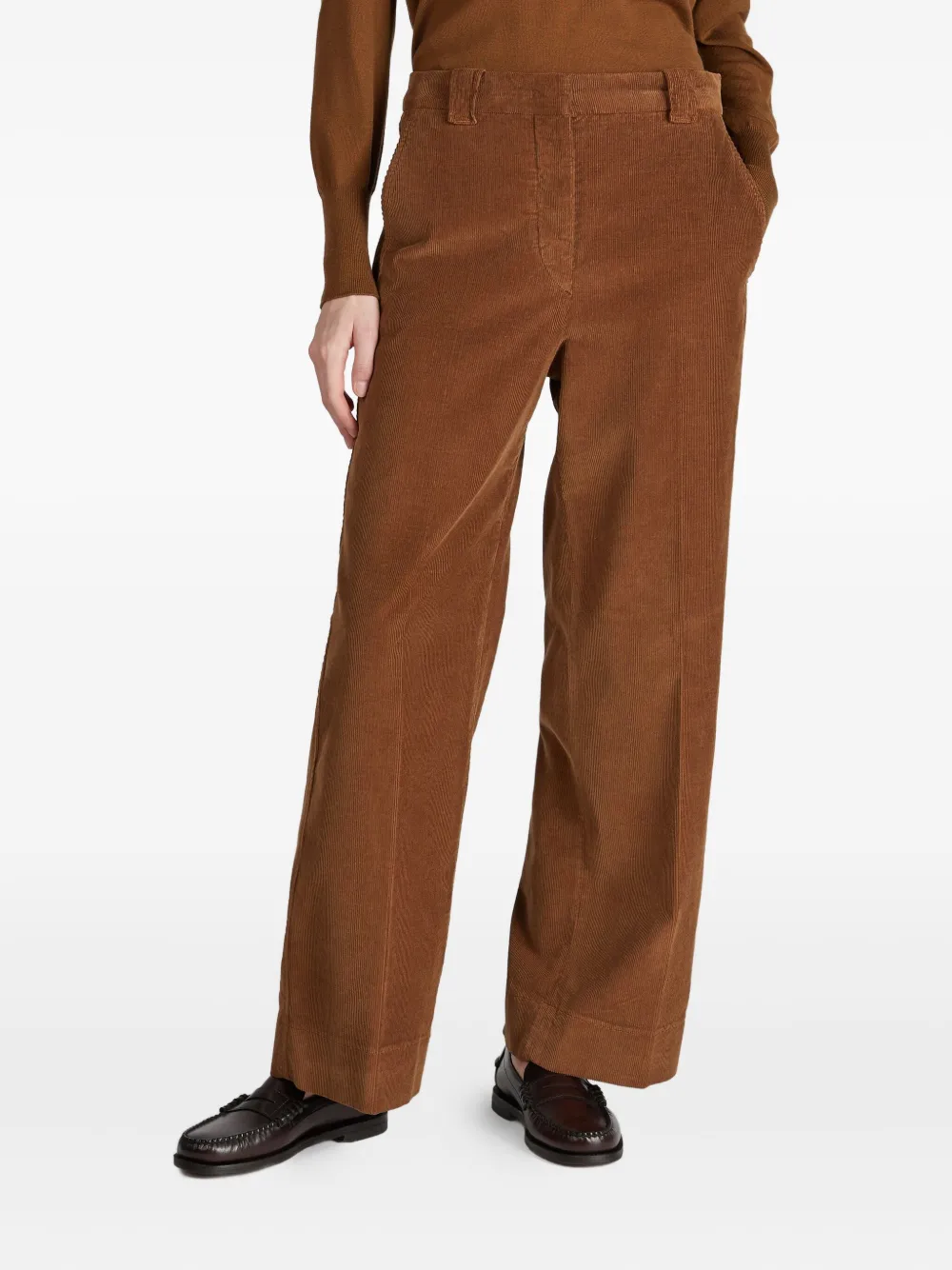 Incotex Corduroy Trousers In Brown