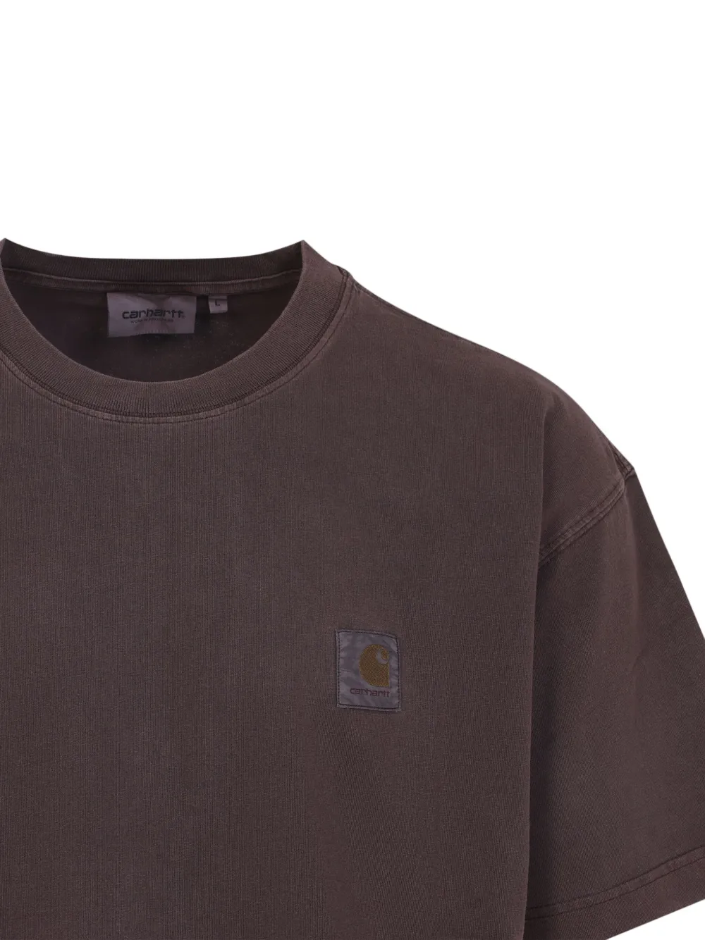 Carhartt Vista Logo-patch T-shirt In Brown