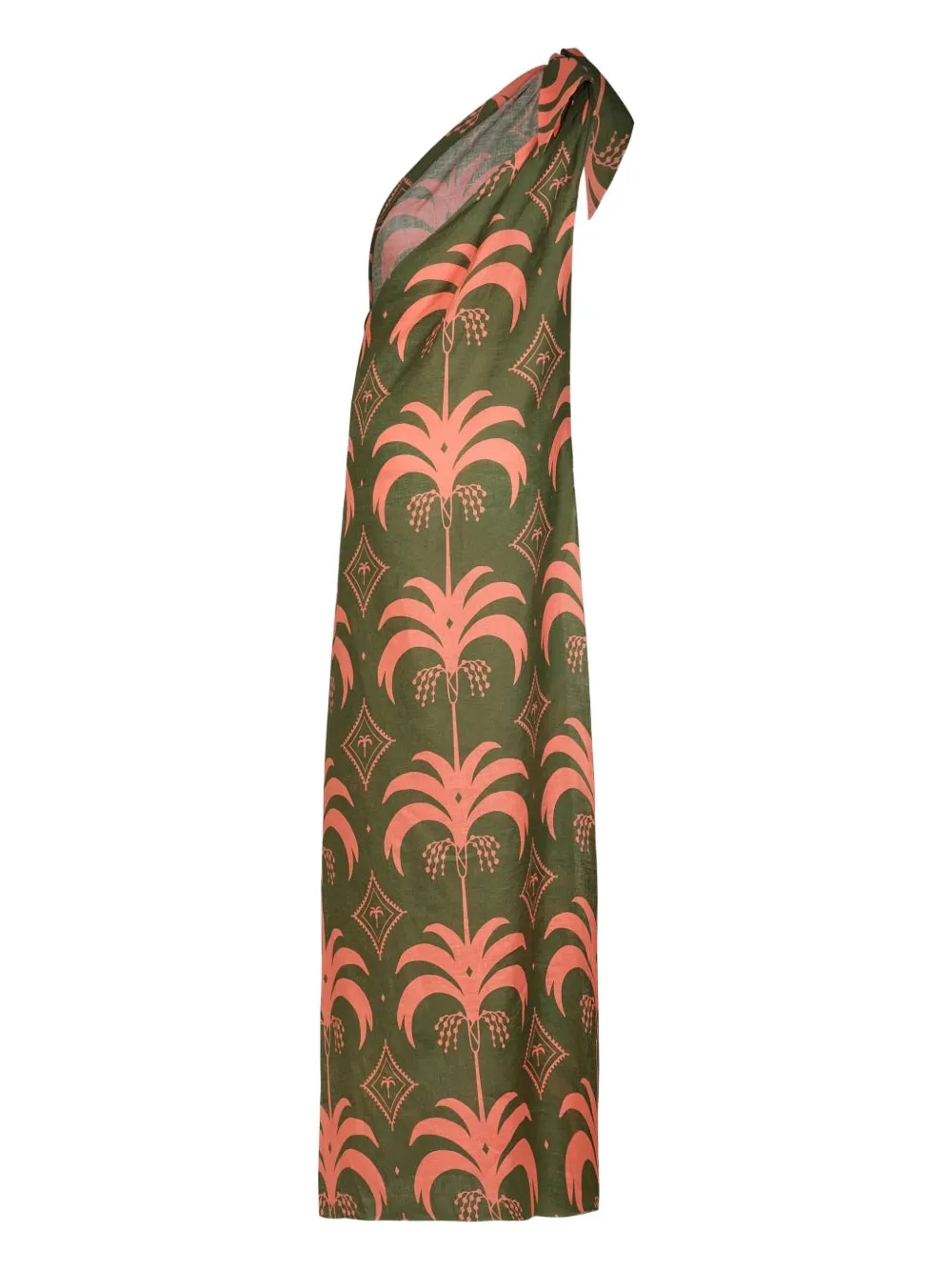 Johanna Ortiz Asymmetrische jurk met zeewier - Groen