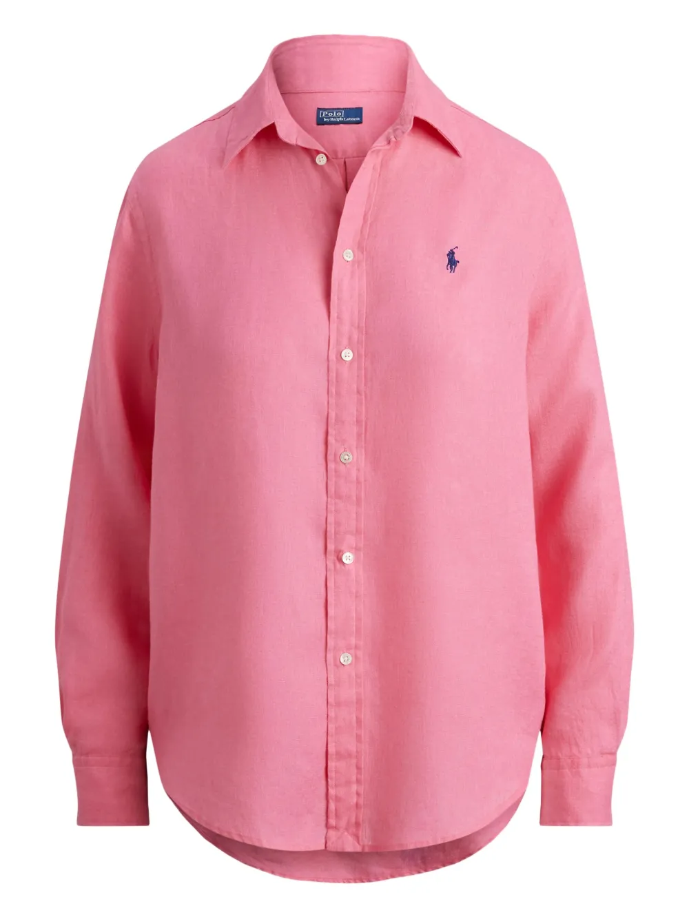Polo Ralph Lauren Polo Pony Linen Shirt In Pink