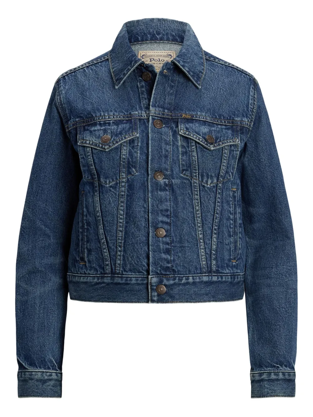 Polo Ralph Lauren Cotton-blend Denim Jacket In Blue