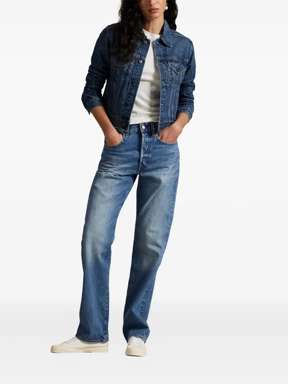 Polo Ralph Lauren Cotton-blend Denim Jacket In Blue