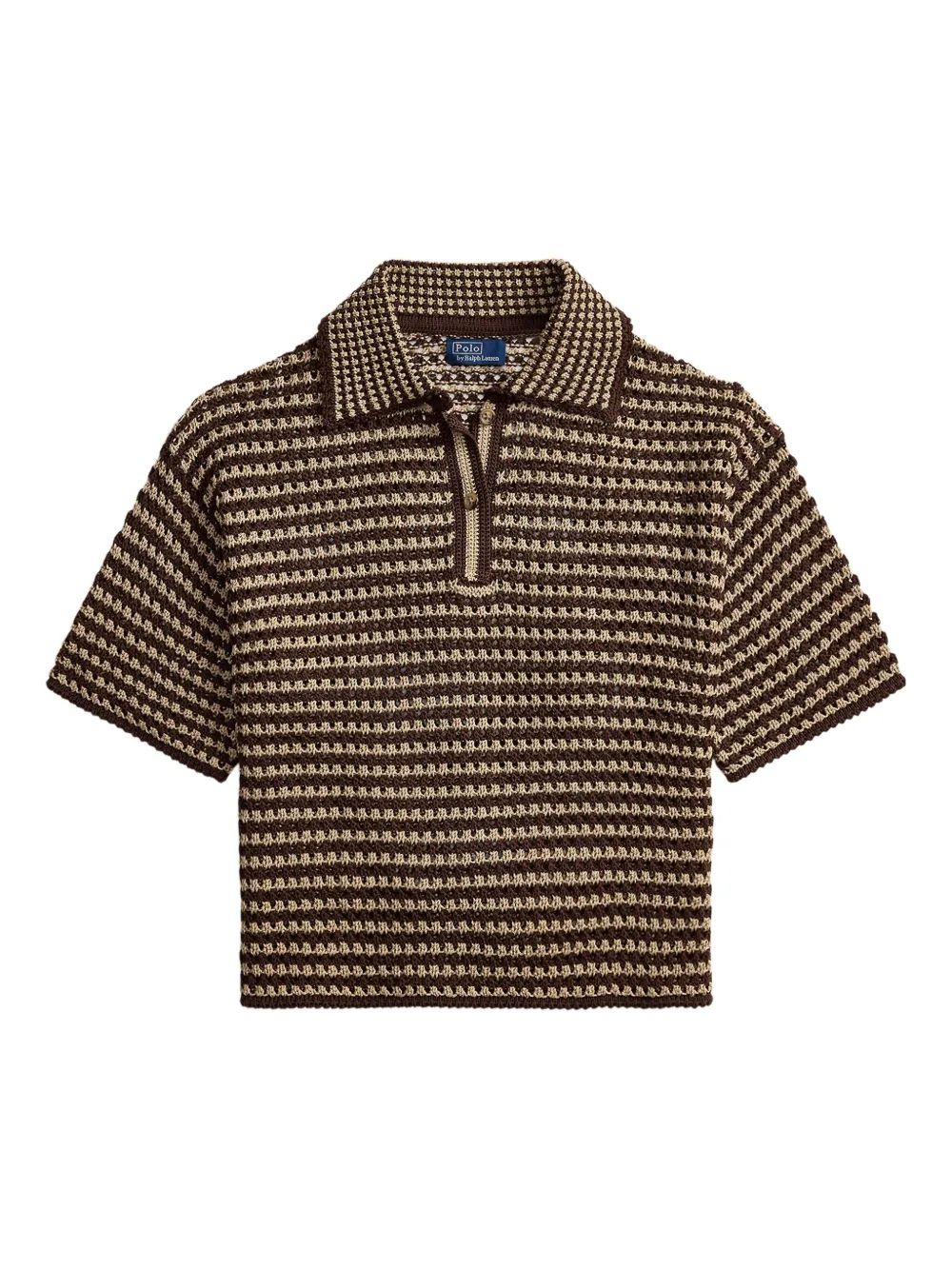 Polo Ralph Lauren ストライプ ポロシャツ - ブラウン Polo Ralph Lauren ストライプ ポロシャツ - ブラウン