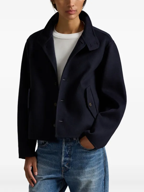 ジャケット・アウター Polo by Ralph Lauren Wool Jacket Polo Ralph Lauren Buttoned Wool Jacket | Blue | FARFETCH