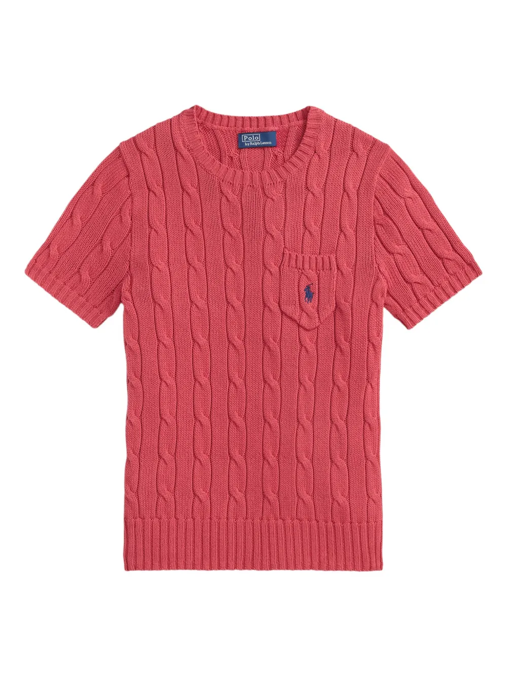 Polo Ralph Lauren Cable-knit Top In Pink