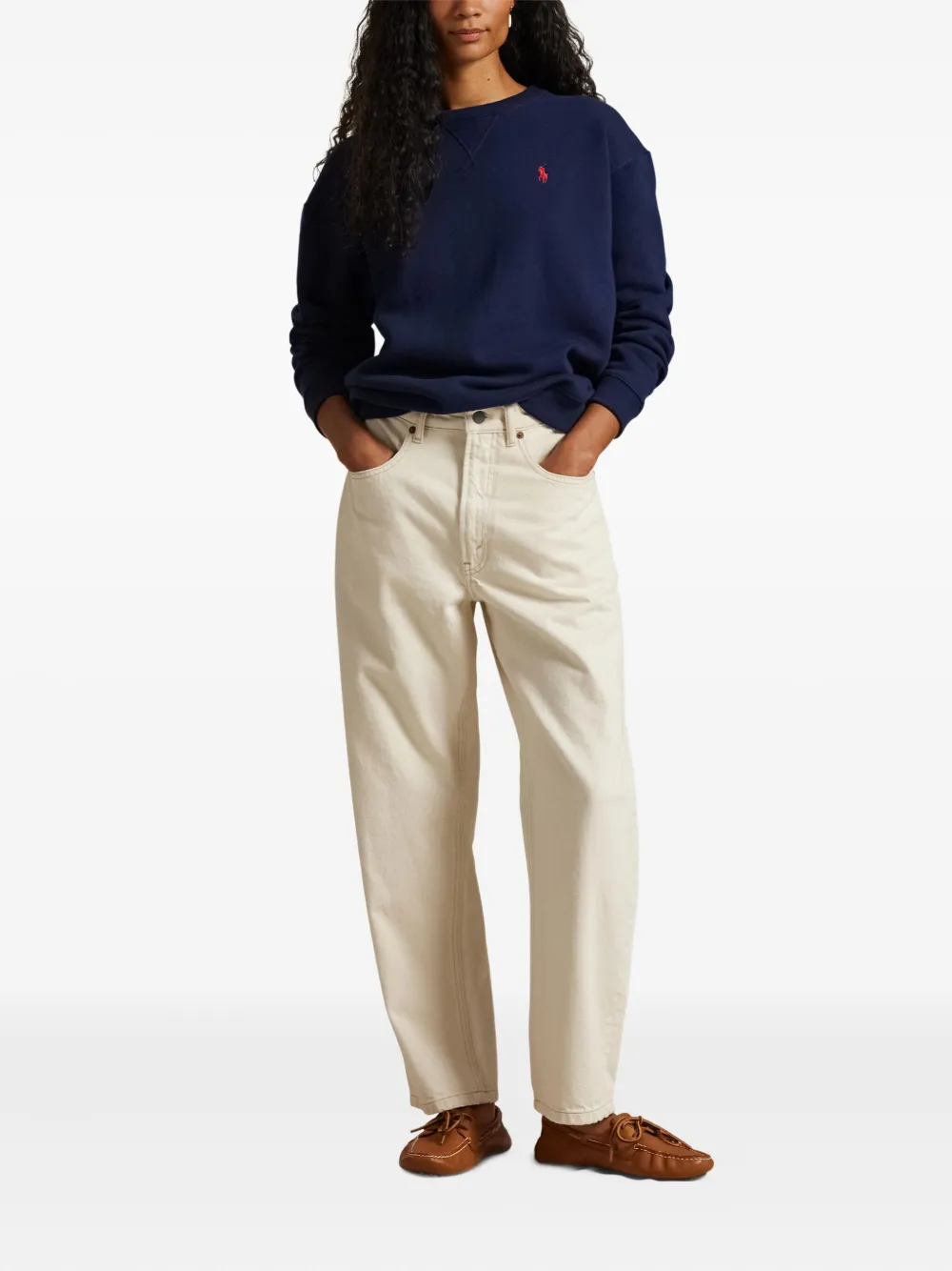 Polo Ralph Lauren Ruimvallende jeans Beige