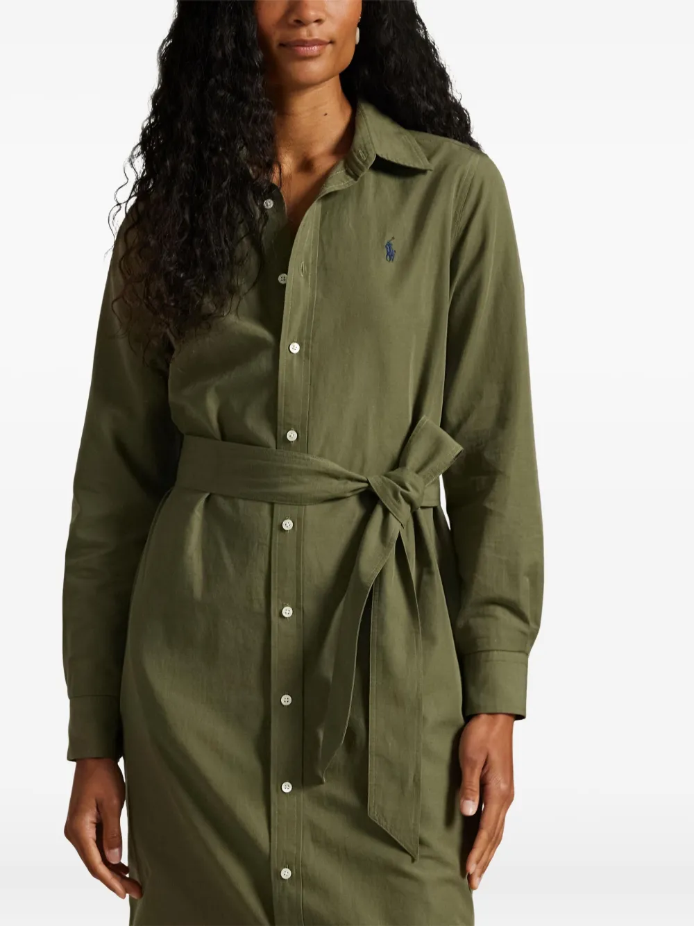 Polo Ralph Lauren Blousejurk met riem Groen
