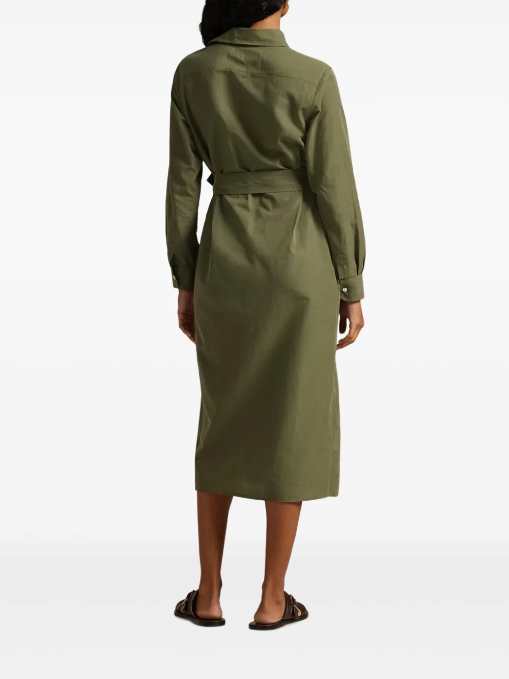 Polo Ralph Lauren Blousejurk met riem Groen