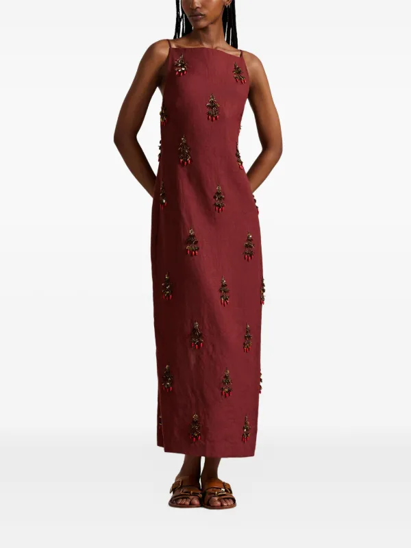 open lace back dress RALPH LAUREN WOMENS Cable-Knit Bodice Cotton Dress Red – MAISONDEFASHION.COM