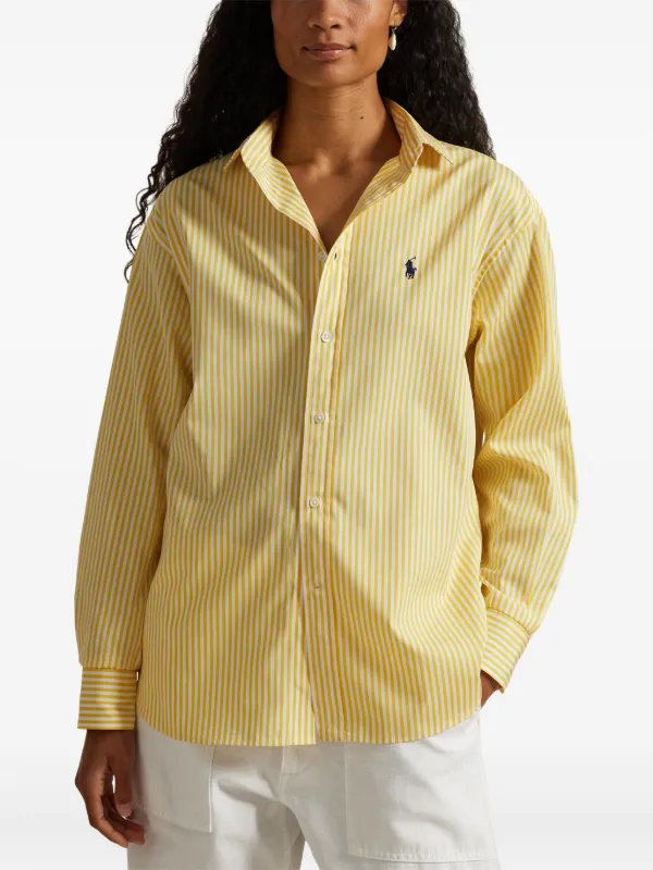 Polo Ralph Lauren ストライプ シャツ | イエロー | FARFETCH JP