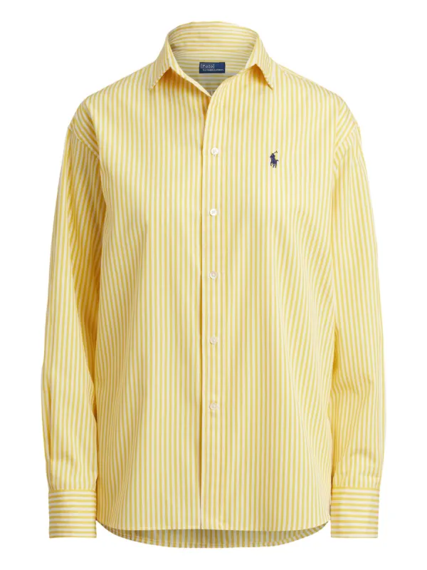 Polo Ralph Lauren long-sleeve Striped Cotton Shirt | Yellow | FARFETCH JO Polo Ralph Lauren long-sleeve Striped Cotton Shirt | Yellow | FARFETCH JO