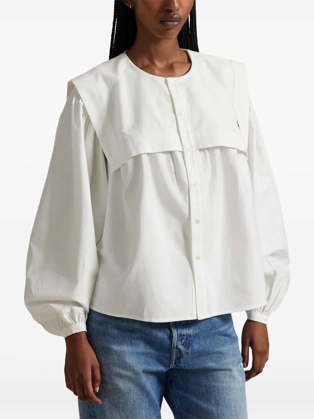 Polo Ralph Lauren Polo Pony Long-sleeve Shirt In White