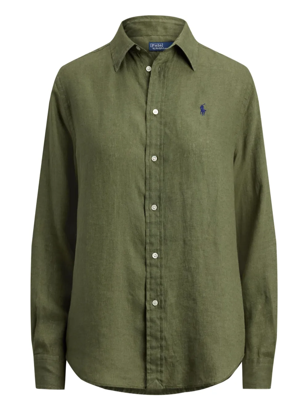 Polo Ralph Lauren Polo Pony Long-sleeved Shirt In Green