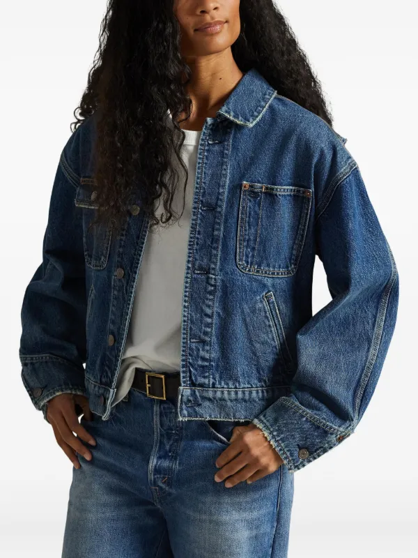 Polo Ralph Lauren Jaqueta Jeans Com Botões | Azul | FARFETCH BR