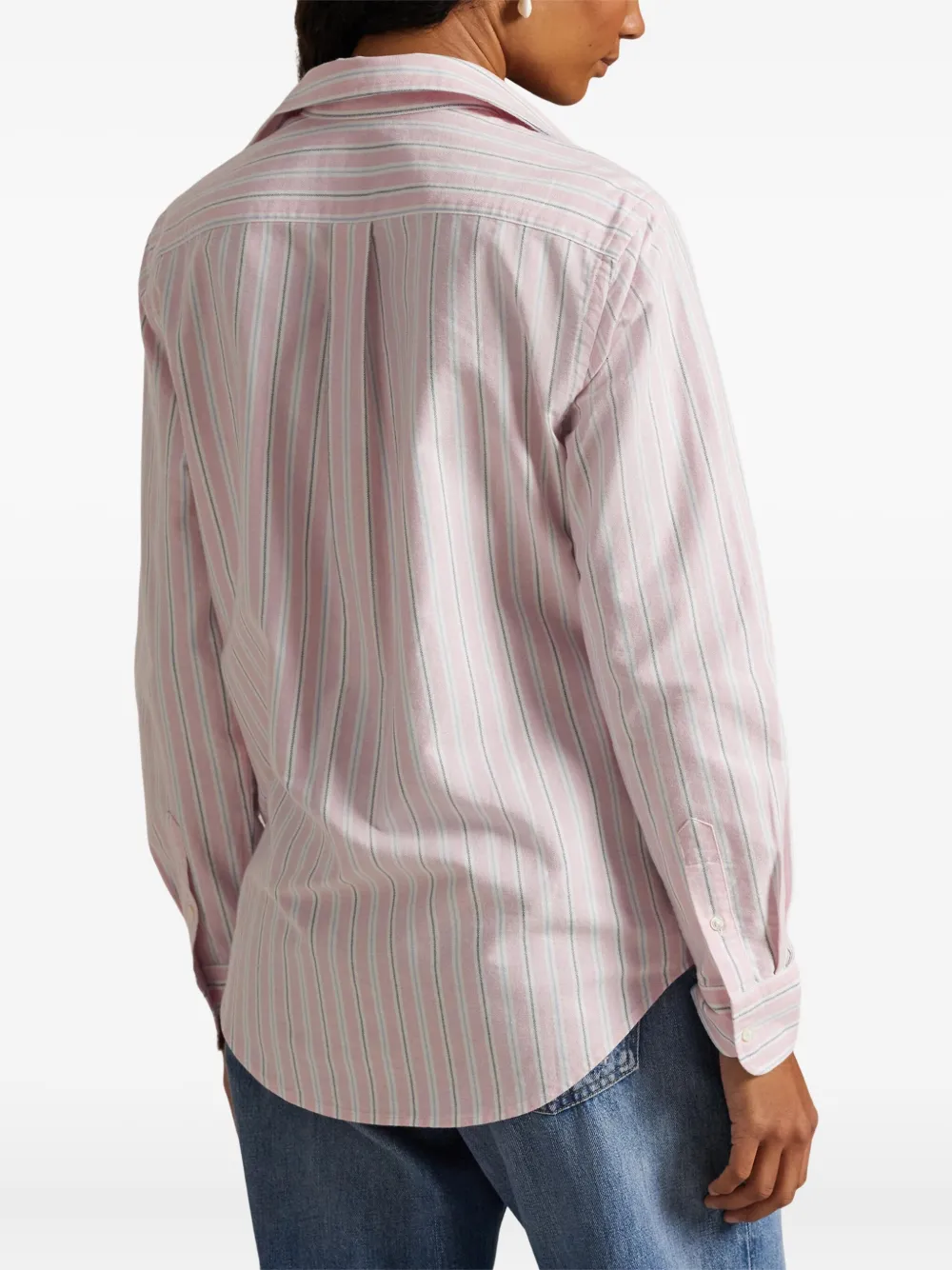 Polo Ralph Lauren Gestreept shirt met knoopsluiting Roze