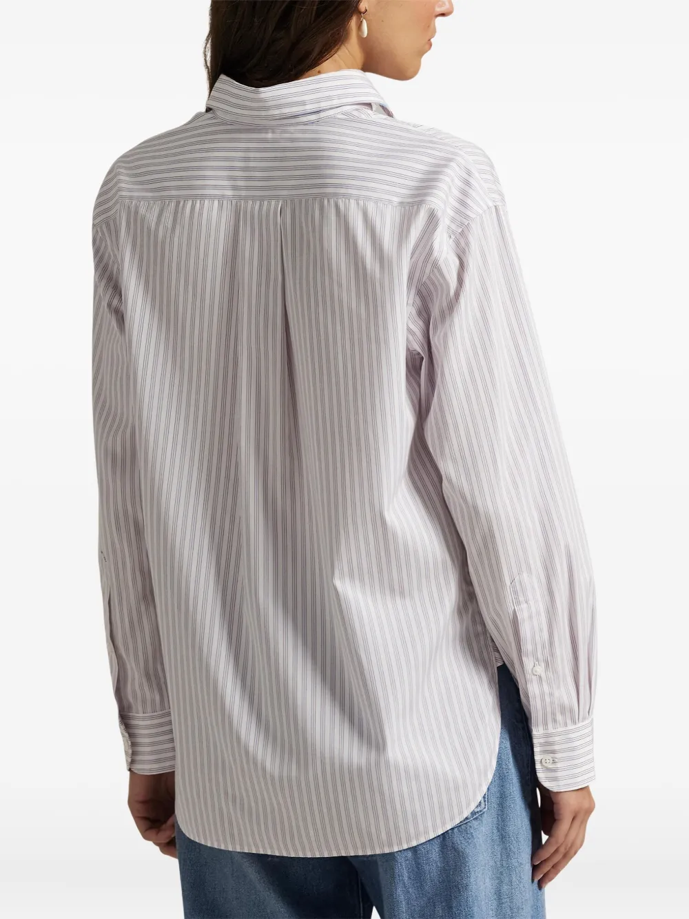 Polo Ralph Lauren Polo Pony Striped Shirt In White