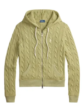 Polo Ralph Lauren ケーブルニットパーカー Polo Ralph Lauren ケーブルニット パーカー | グリーン | FARFETCH JP