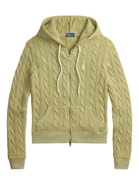 Polo Ralph Lauren zip-up cable-knit hoodie