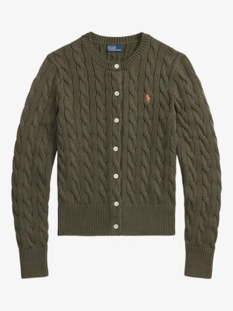 Polo Ralph Lauren cardigan en maille torsadée à manches longues