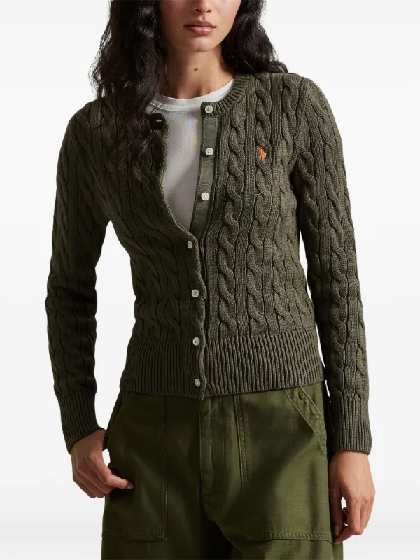 Polo by Ralph Lauren ダークグリーン カーディガン POLO RALPH LAUREN（ポロ・ラルフローレン） カーディガン ケーブル