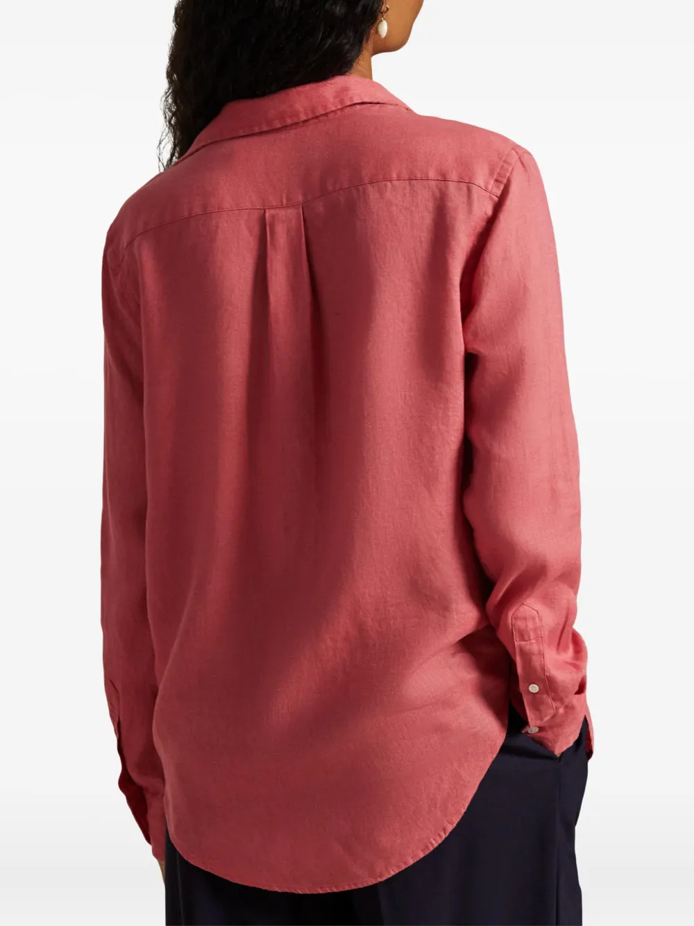 Polo Ralph Lauren Button-down Long-sleeve Shirt In Red