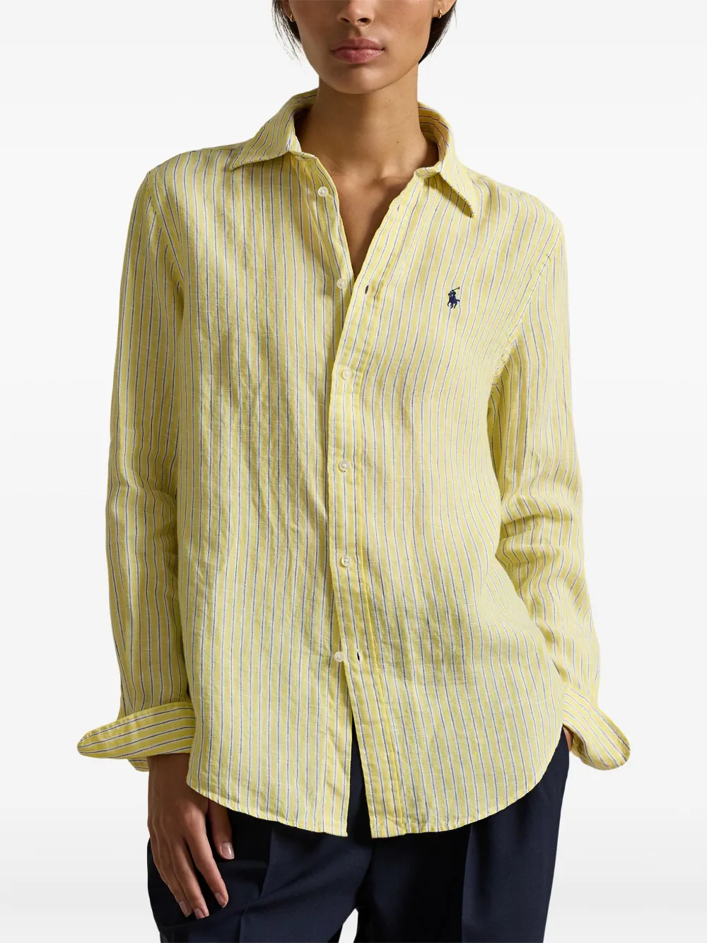 Polo Ralph Lauren Striped Shirt In Yellow