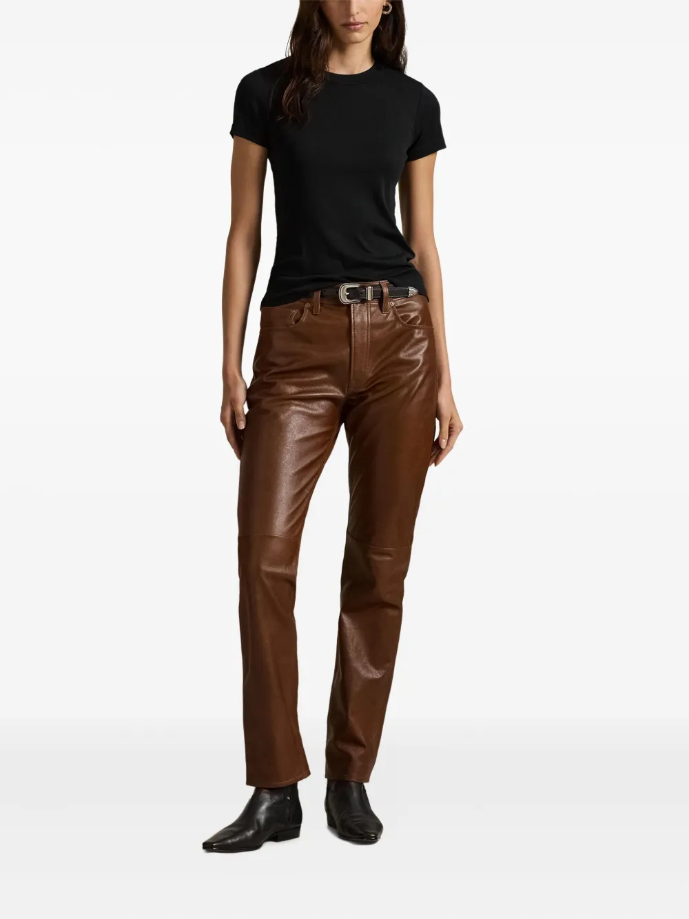 Polo Ralph Lauren Straight-leg Trousers In Brown
