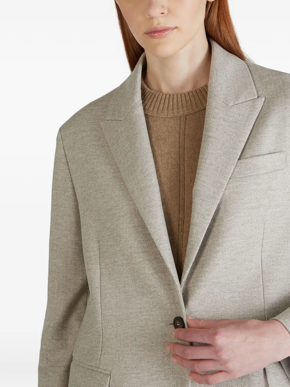 Montedoro Buttoned Jacket In Neutral