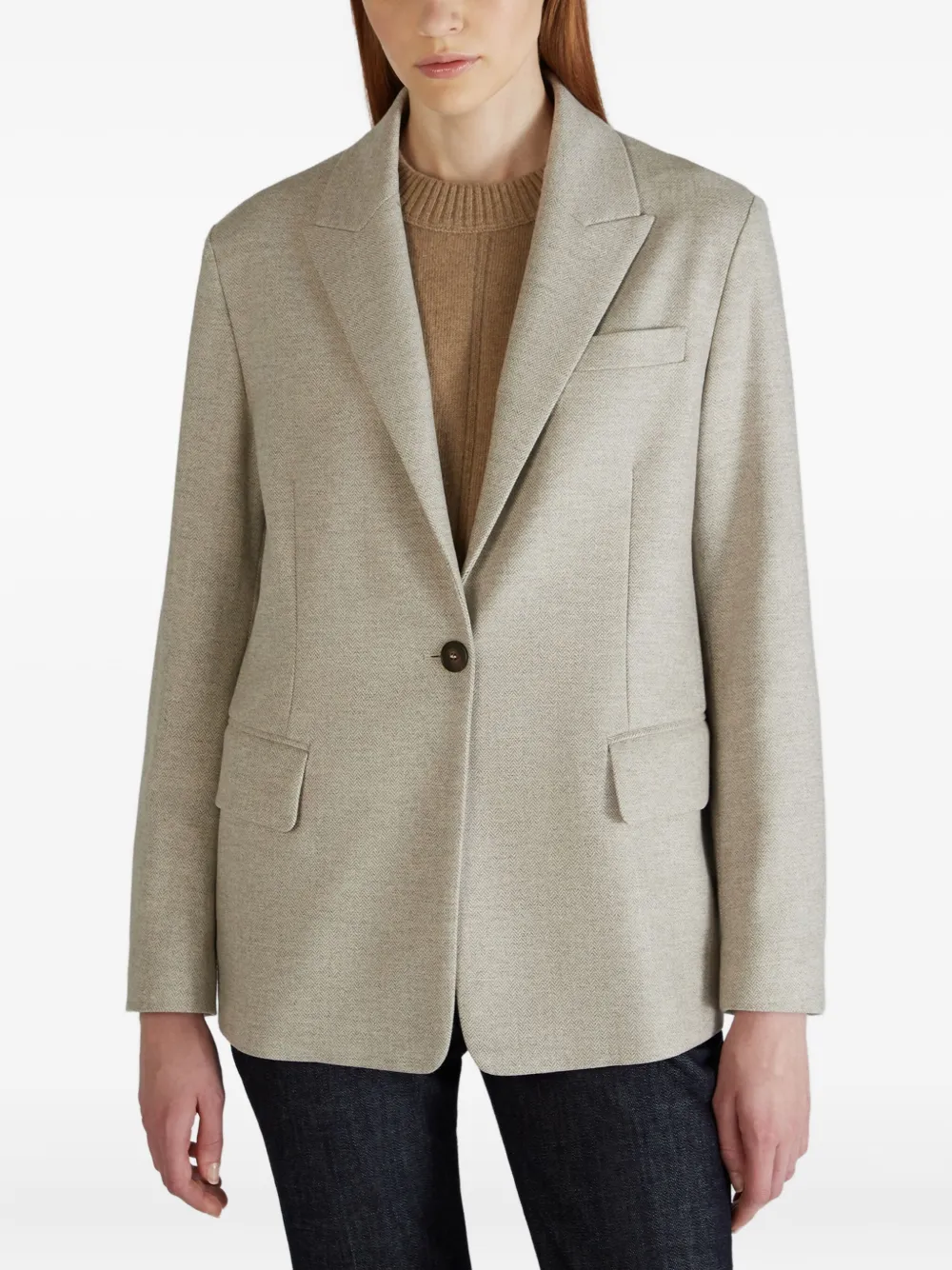 Montedoro Buttoned Jacket In Neutral