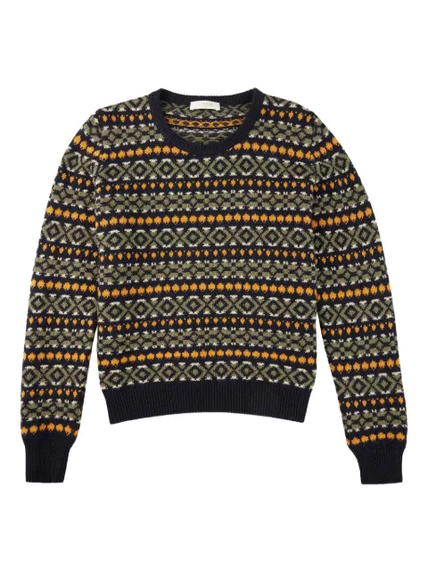Zanone jacquard crew-neck sweater