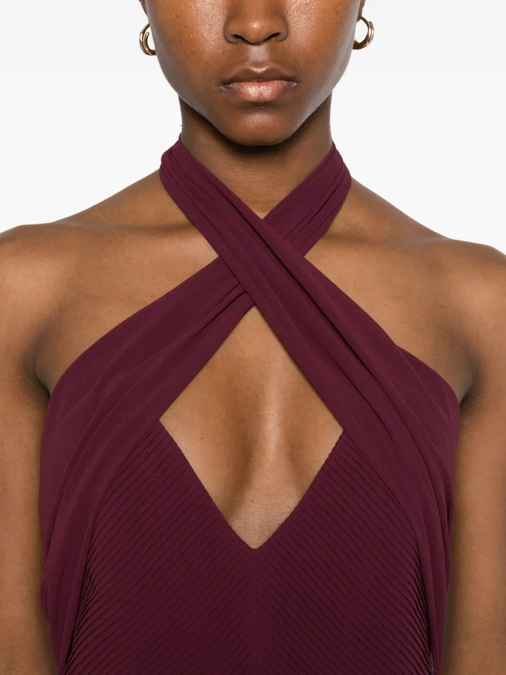 Patrizia Pepe Jurk met gedraaid detail Rood