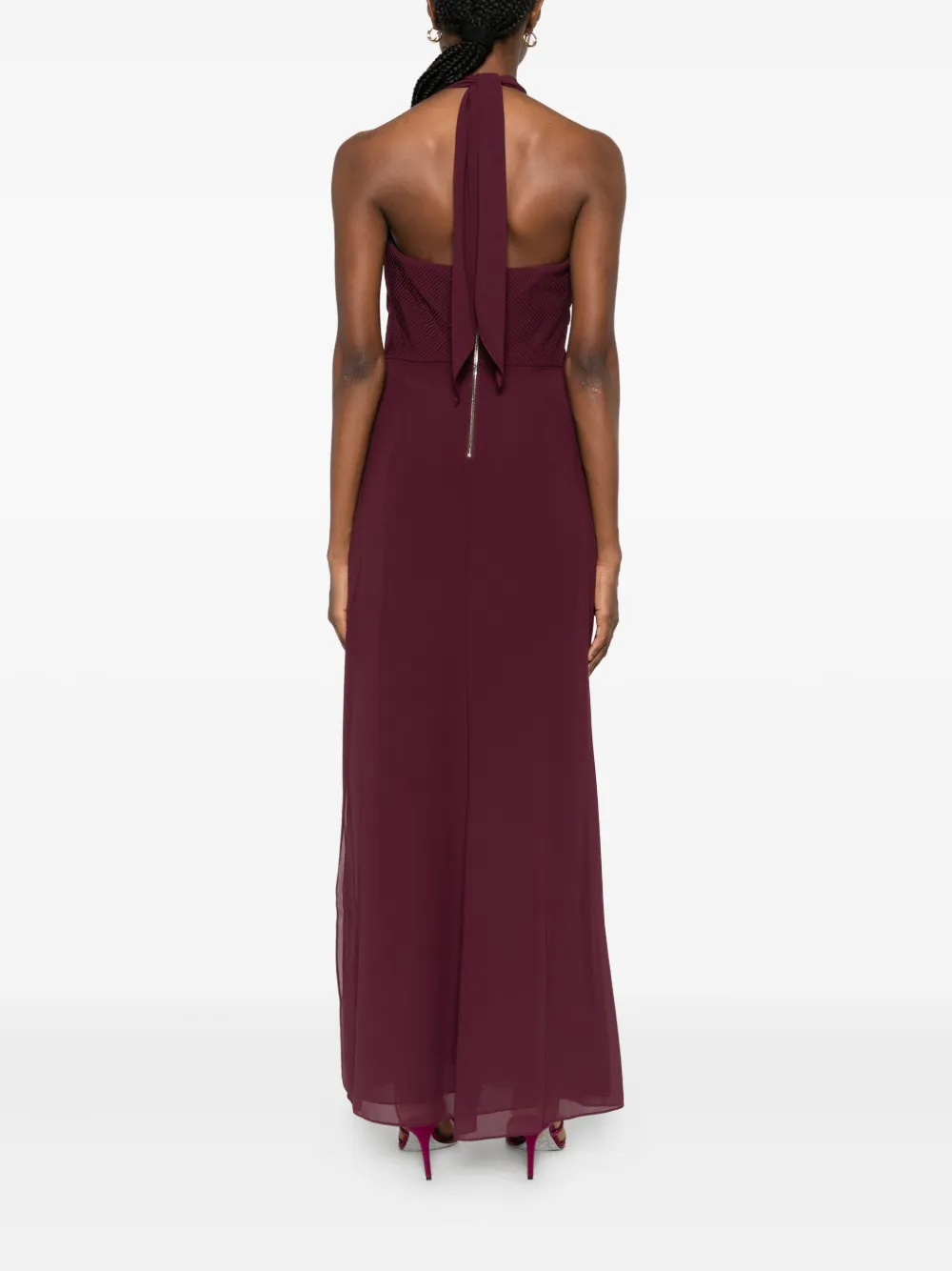 Patrizia Pepe Jurk met gedraaid detail Rood