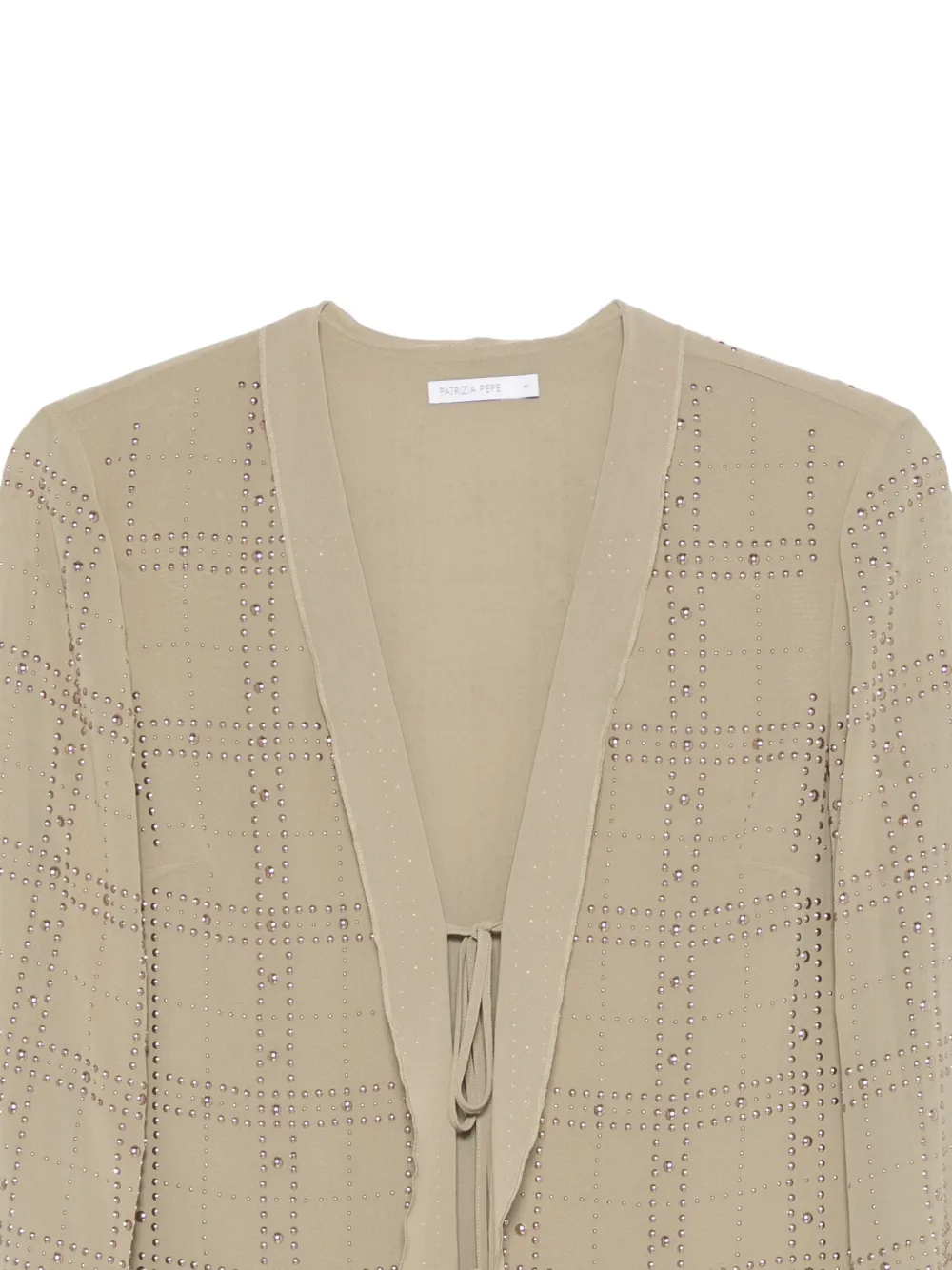 Patrizia Pepe Top met studs Groen