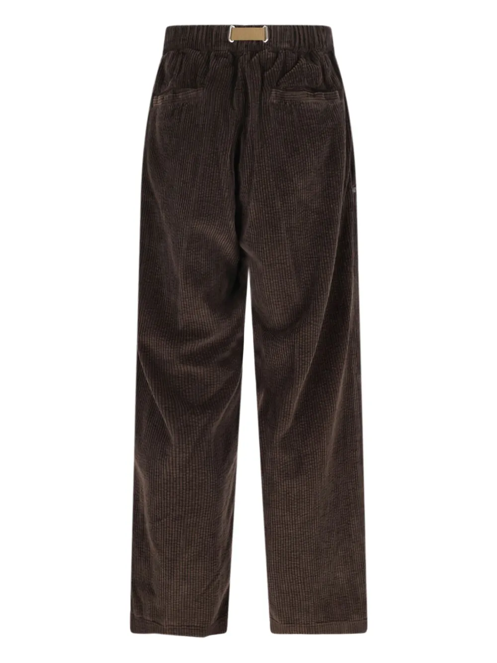 White Sand Ribfluwelen broek met ceintuur - Bruin