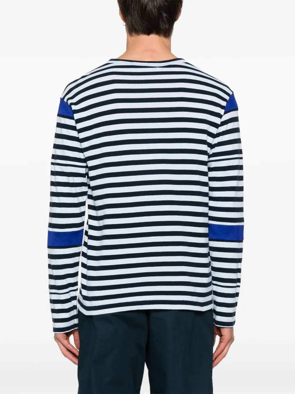COMME DES GARÇONS Pre-owned 2000s Striped-pattern T-shirt In Blue